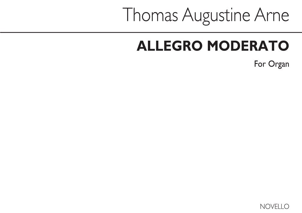 Allegro Moderato For Organ